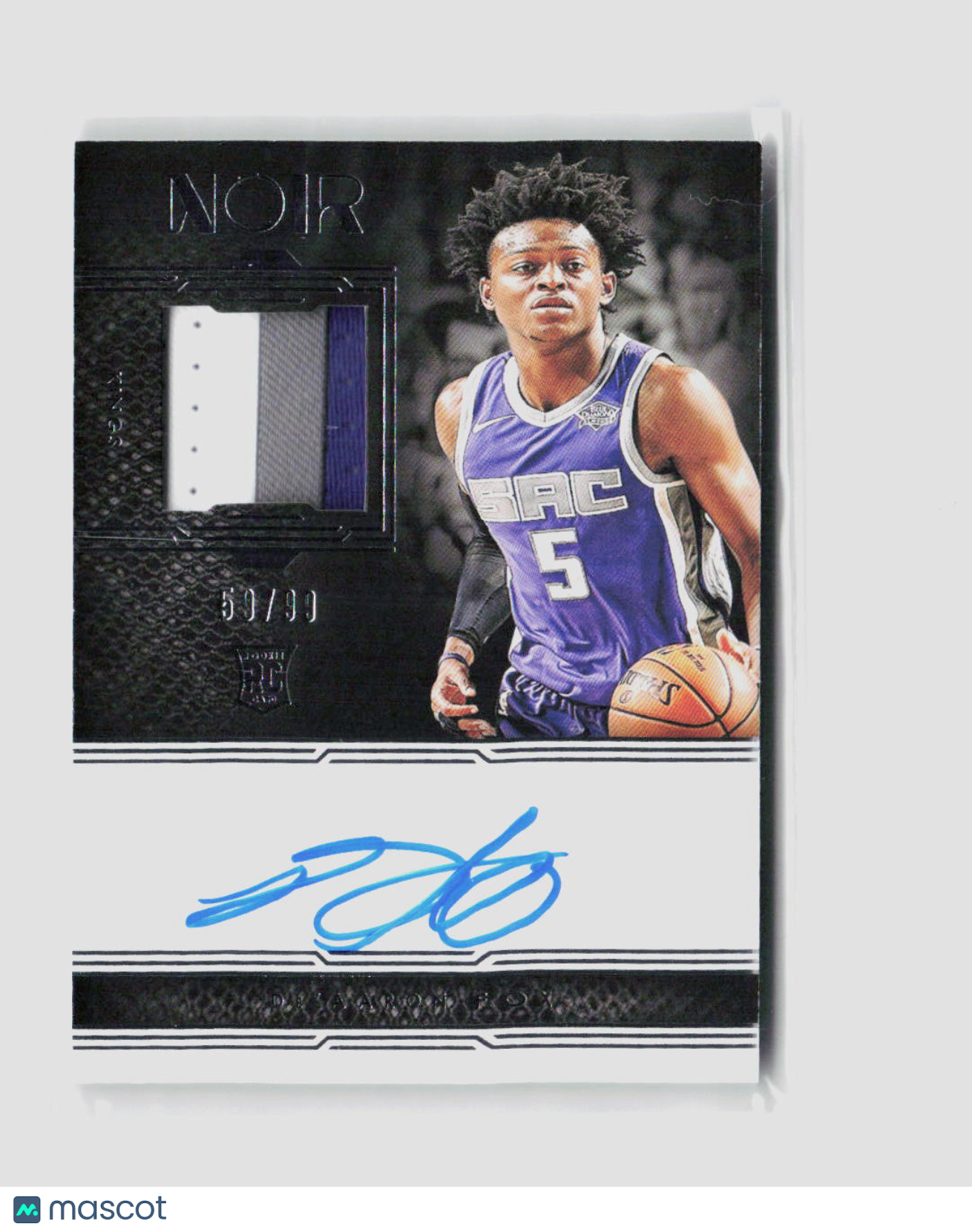 De'Aaron Fox RC autograph /199シリ silver 2017-18 Hoops De'Aaron Fox Silver Rookie RC /199 PSA 10 Gem