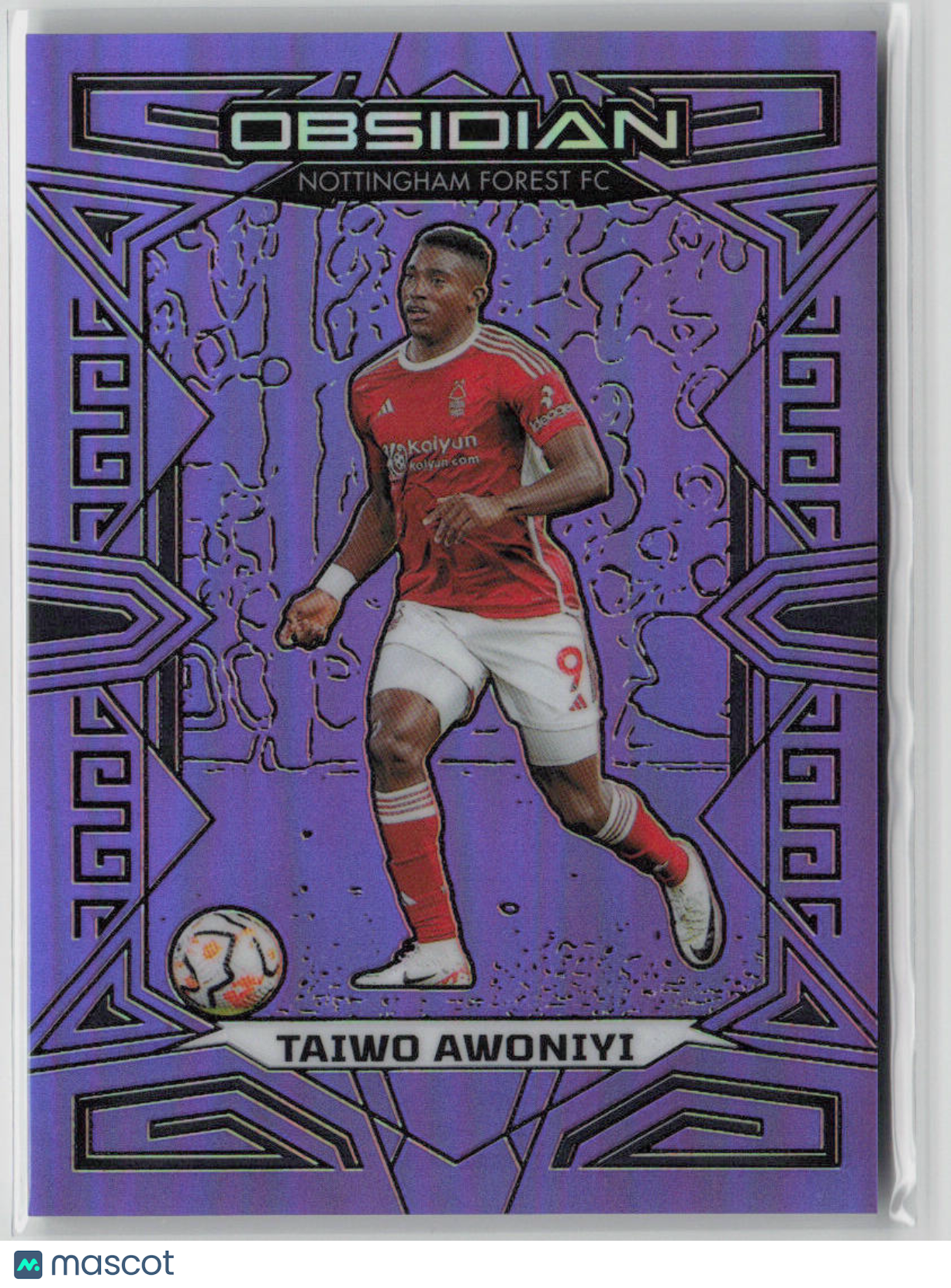 2024 Panini Obsidian Taiwo Awoniyi Purple 25/25 #107
