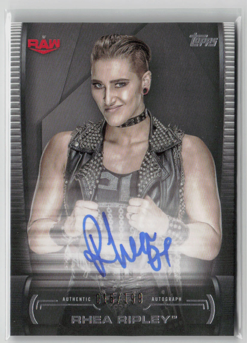 2021 Topps WWE Undisputed Rhea Ripley Superstar Autograph Card 015/199 #A-RP