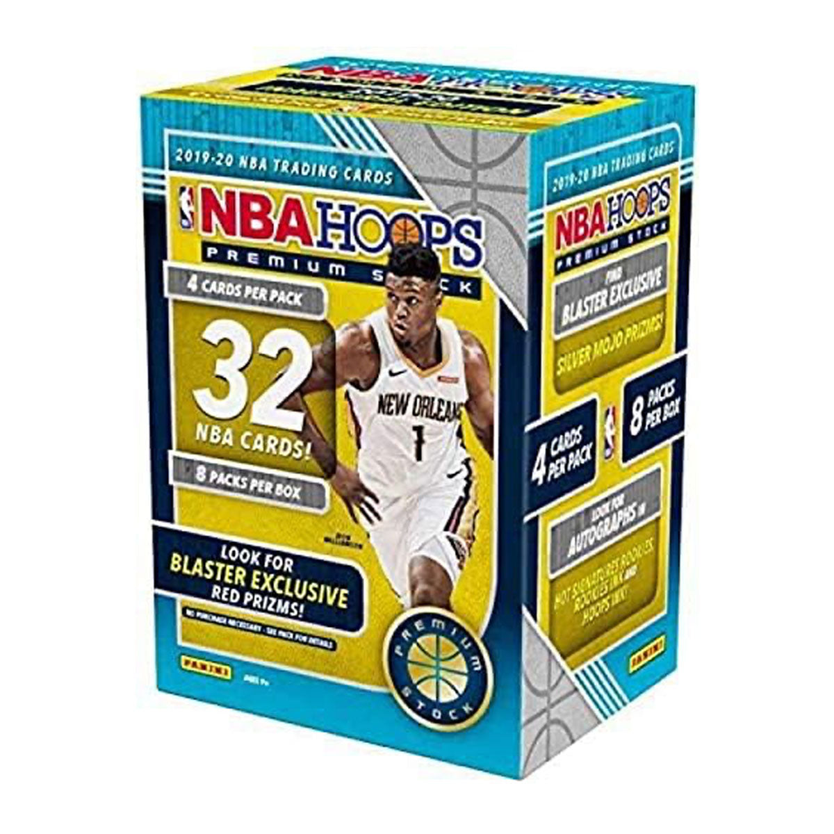 (8) 2019-20 NBA Hoops Premium NBA Basketball Trading Cards Hanger Box outlet - Lot of 8