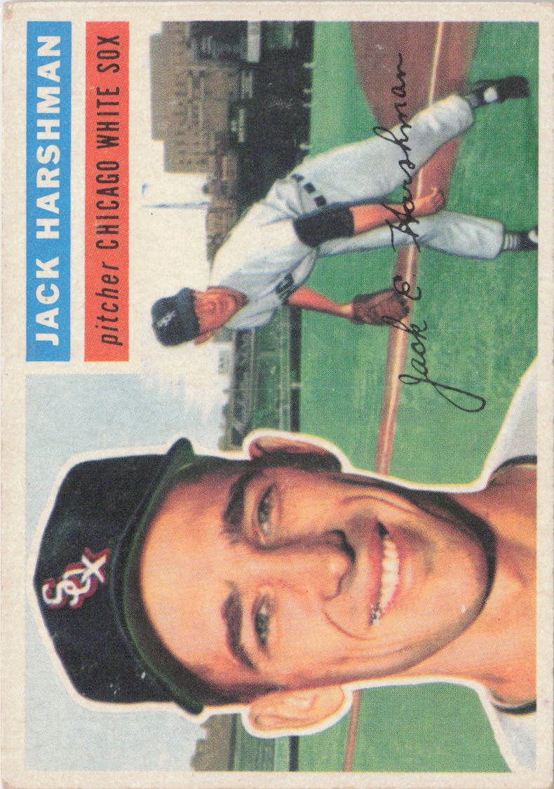 1956 Topps #29a Jack Harshman White Back