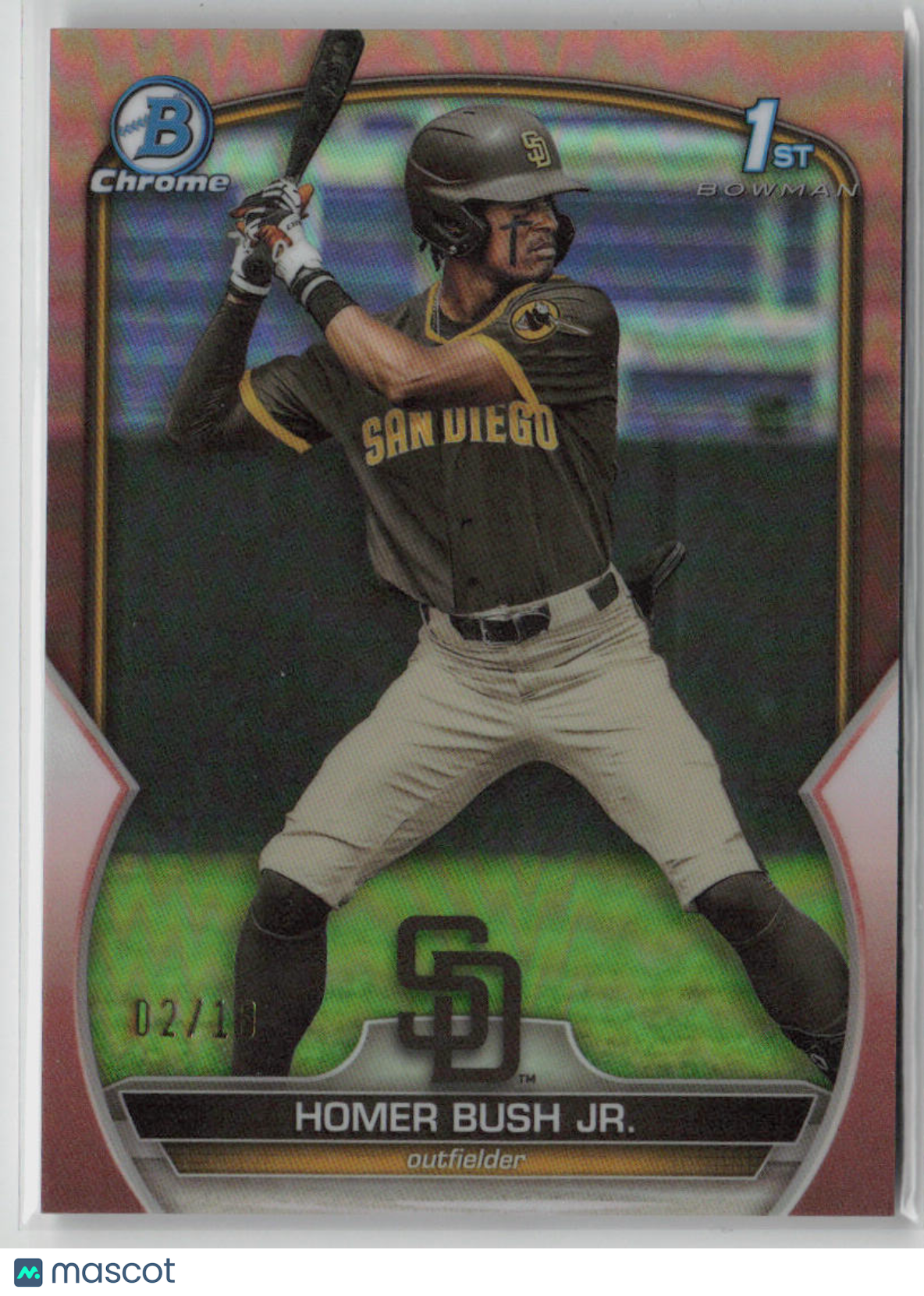 2023 Bowman Chrome Homer Bush Jr. 02/10 Pink #BDC-124