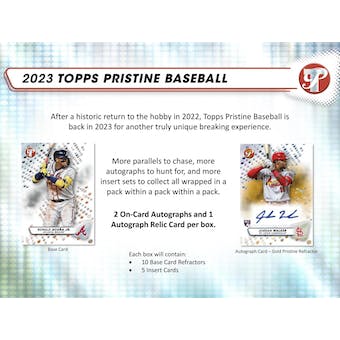 2023 Topps Pristine Baseball Hobby Box