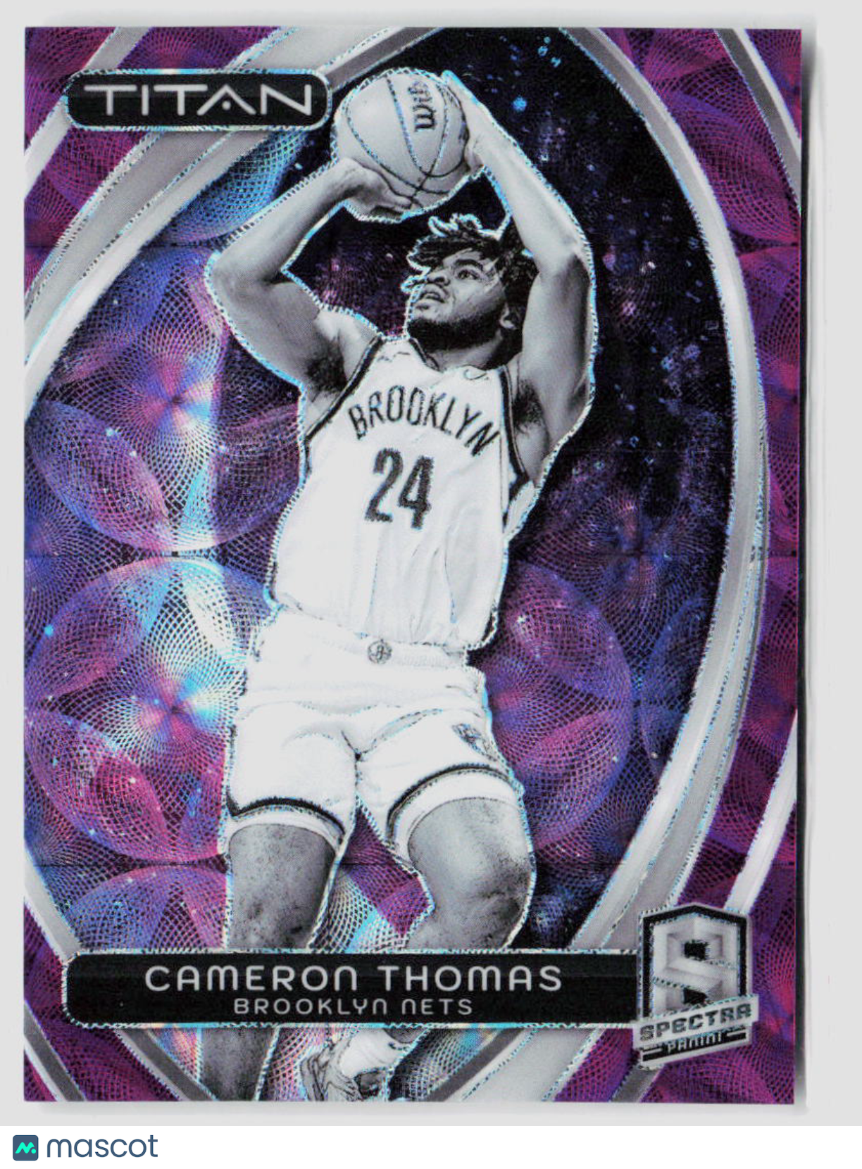 2023 Panini Spectra Cameron Thomas Titan Purple 08/15 #7