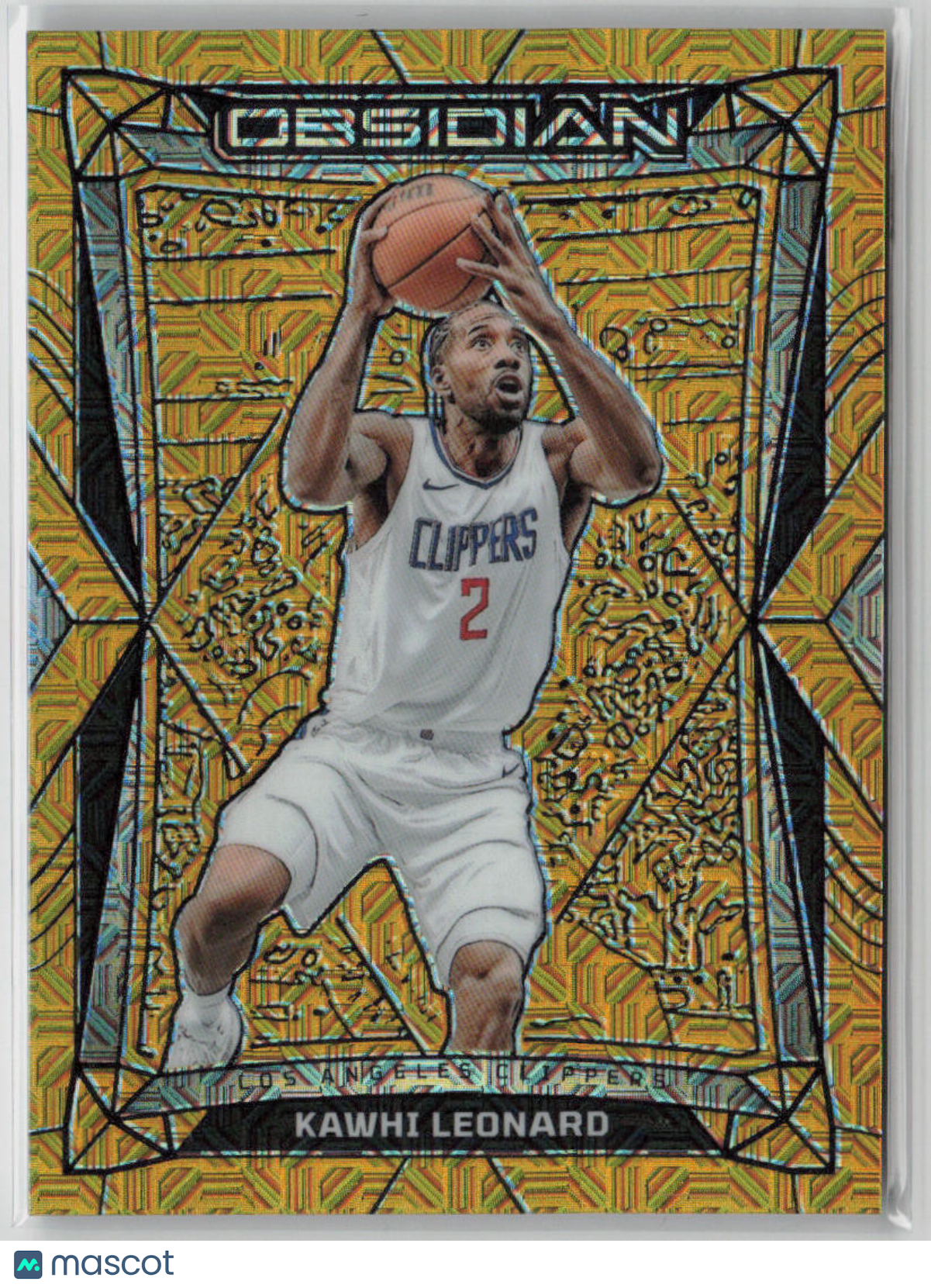 2023-24 Panini Obsidian Kawhi Leonard 10/10 Gold Flood #147