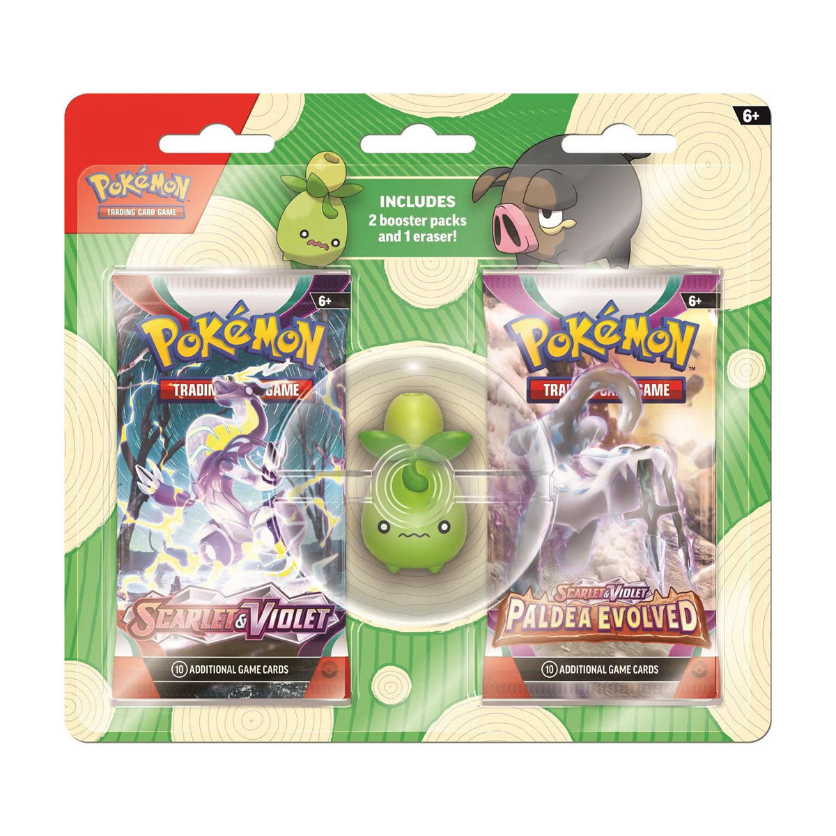 Pokemon Back to School Eraser Blister Scarlet & Violet