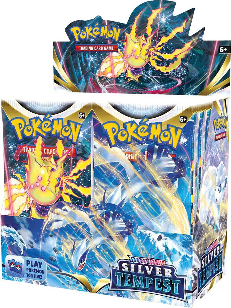 Pokemon Sword and Shield Silver Tempest Booster Box