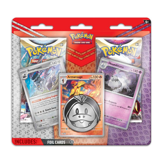 Armarouge, Revavroom & Houndstone Cards with 2 Booster Packs