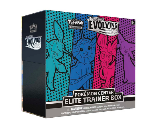 Pokémon TCG: Sword & Shield-Evolving Skies Pokémon Center Elite Trainer Box (Vaporeon, Espeon, Glaceon & Sylveon)