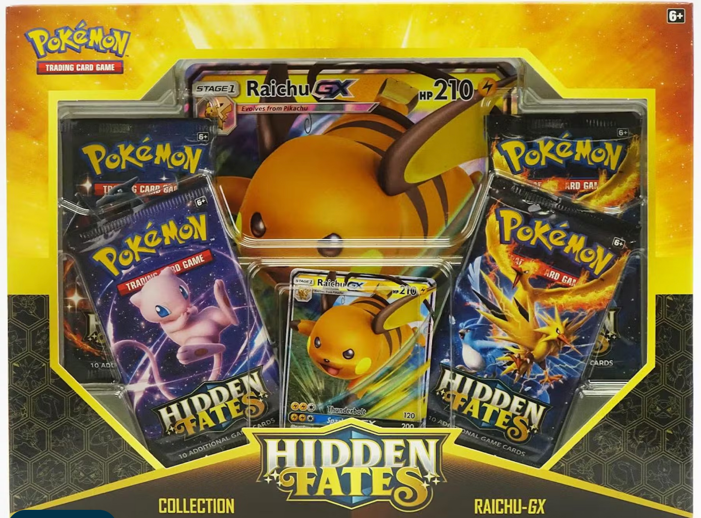 Pokemon Hidden Fates Raichu-GX Collection