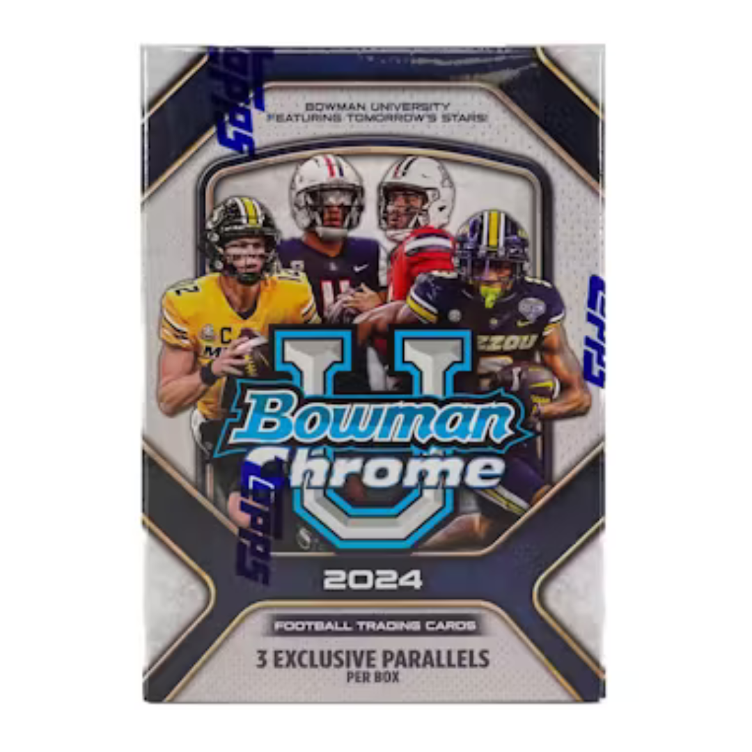 2024 Bowman University Chrome Football 7-Pack Blaster Box