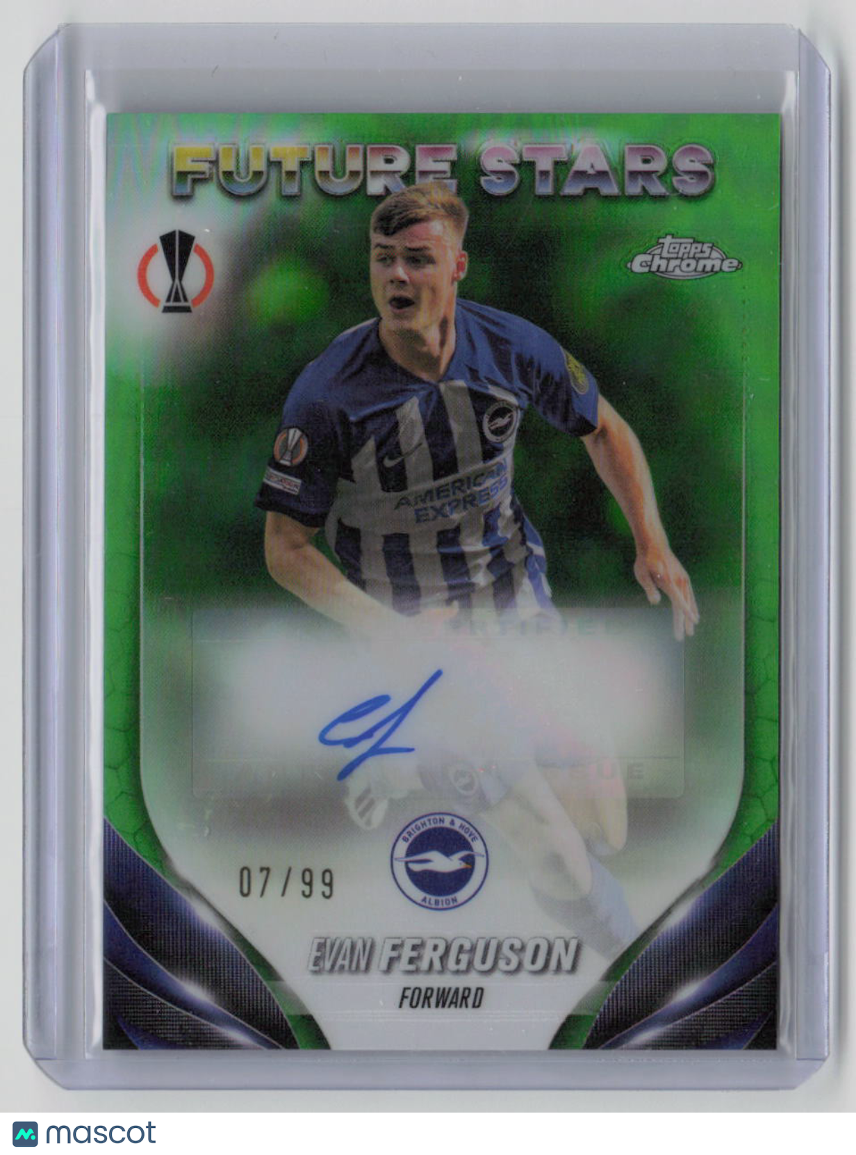 2023-24 Topps Chrome Future Stars Evan Ferguson Autograph 07/99 Green #FSA-EF