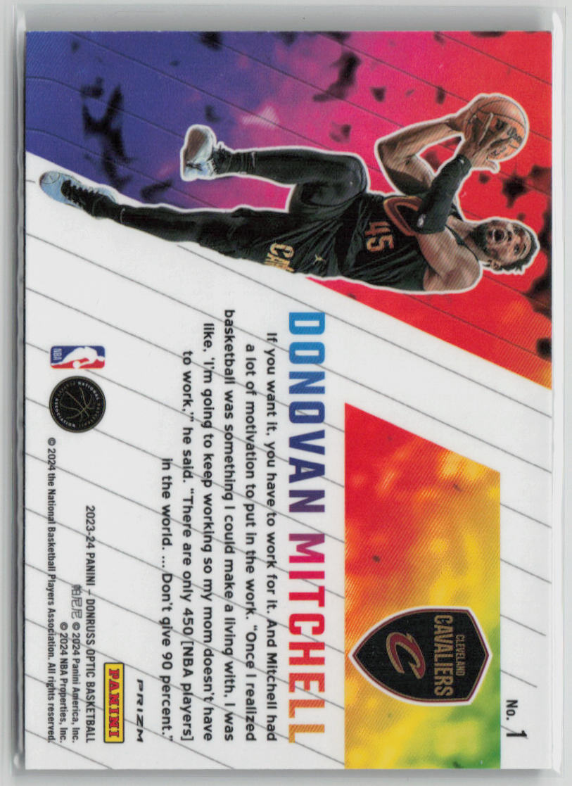 2023-24 Panini Donruss Optic Phazes Donovan Mitchell #7