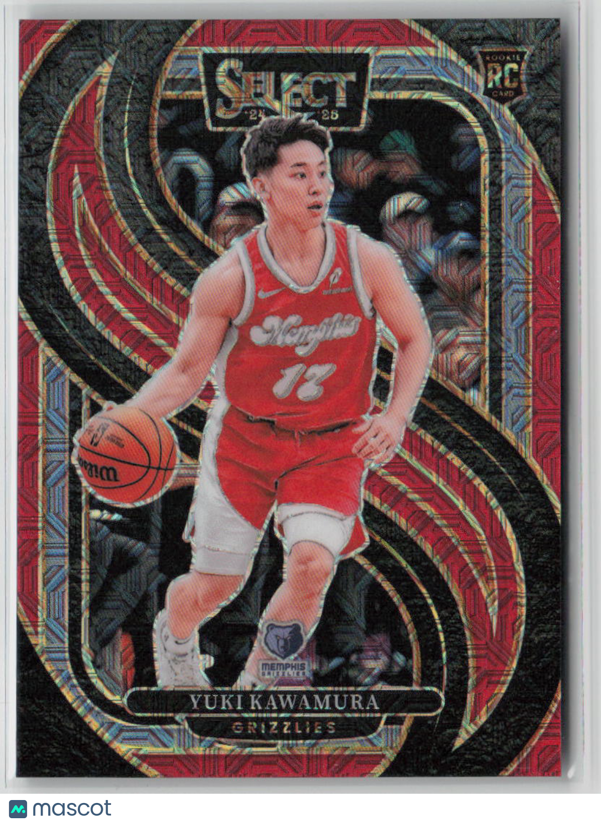 2024-25 Panini Select Prizm Premier Level Yuki Kawamura Red Mojo RC 03/20 #168
