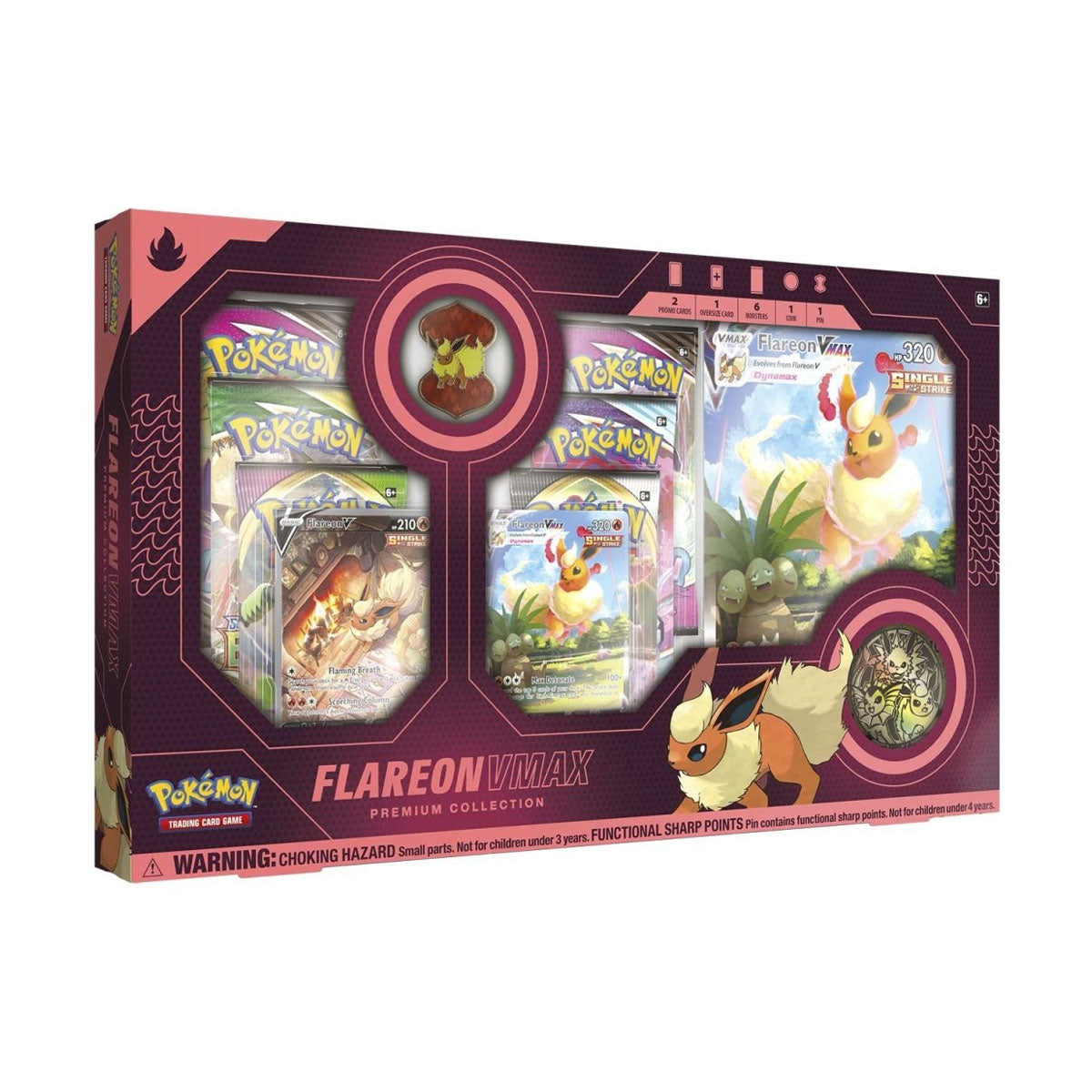 Pokémon Flareon VMAX Premium Collection Box