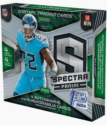 2020 Panini Spectra Football Hobby Box - 1st Off The Line