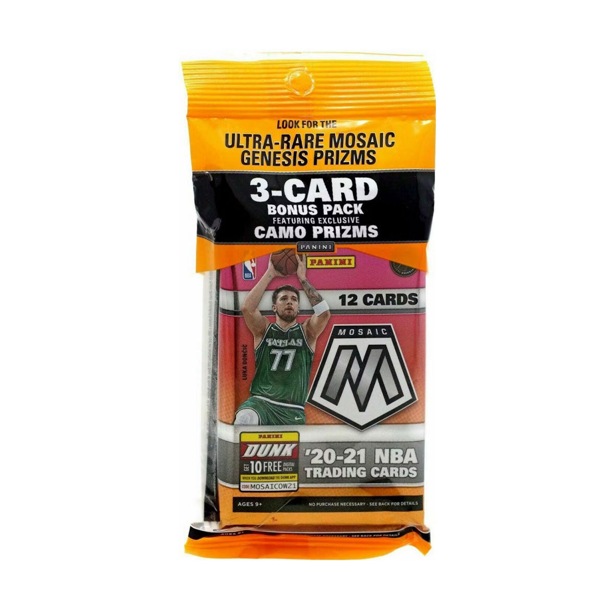 2020-21 Panini Mosaic Basketball Cello Pack