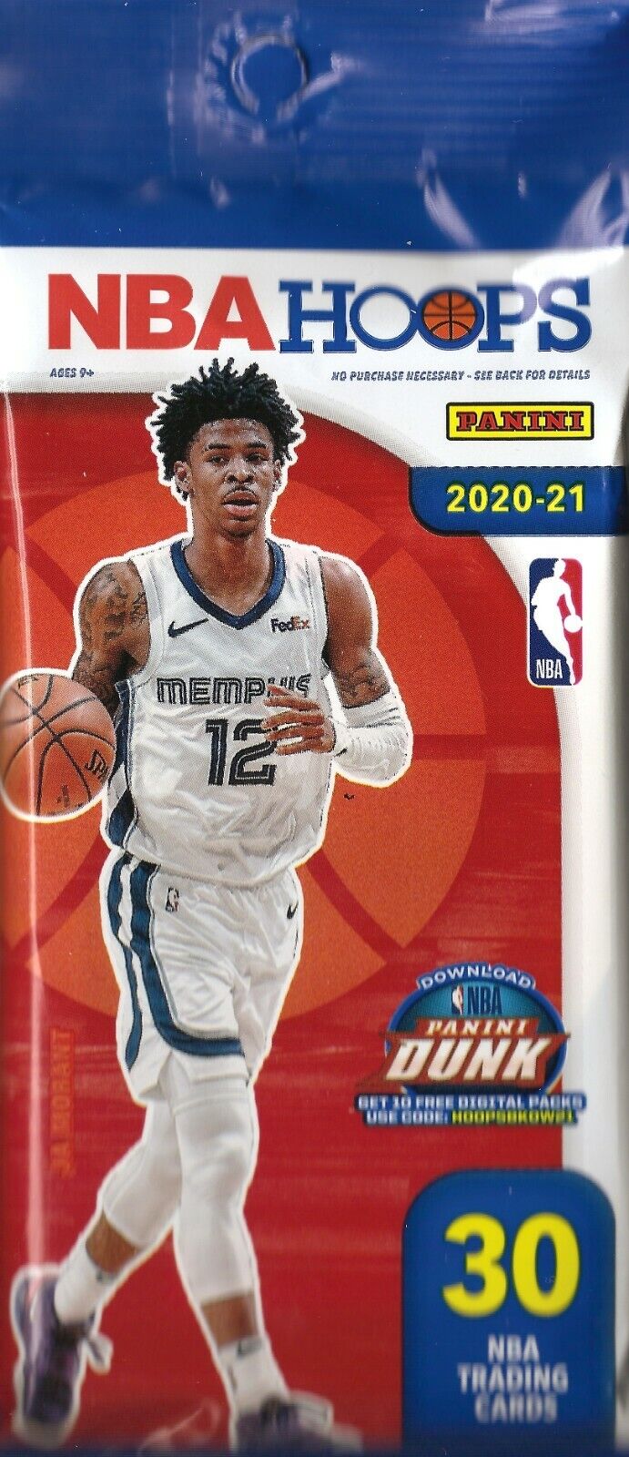 モラント HOOPS rookie of the year パラレル Ja Morant 2019 Hoops