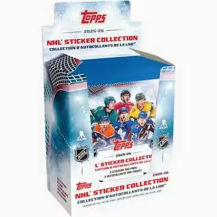 2025-26 Topps NHL Sticker Display Box