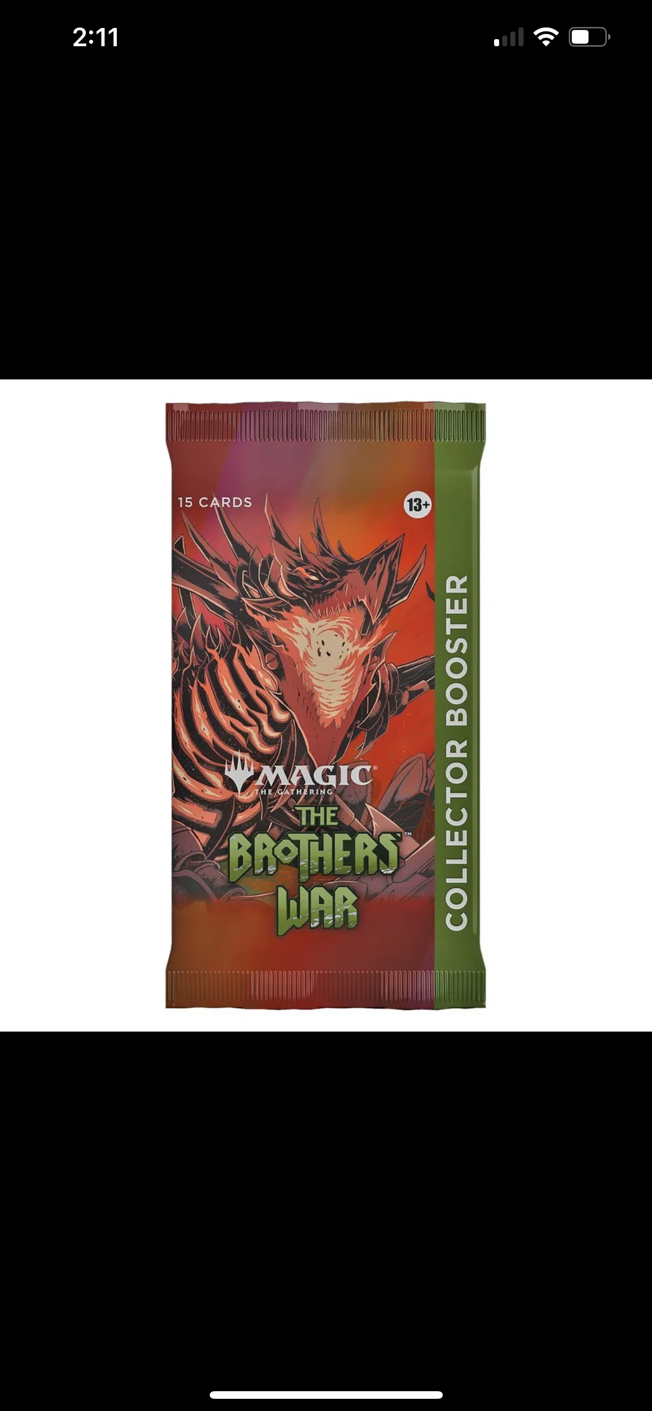 MTG Brothers War Collectors Booster Pack