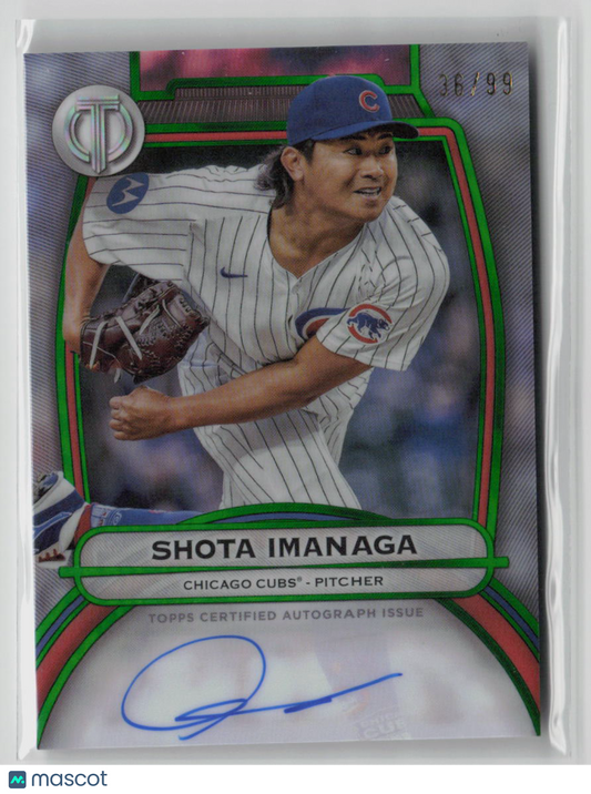 2025 Topps Tribute Shota Imanaga Autograph 36/99 Green #TA-SI