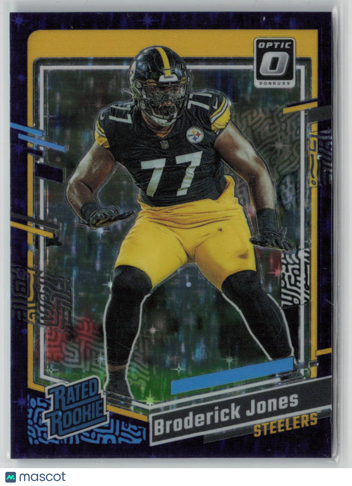 2023 Donruss Optic Broderick Jones Purple Stars 04/15 #285