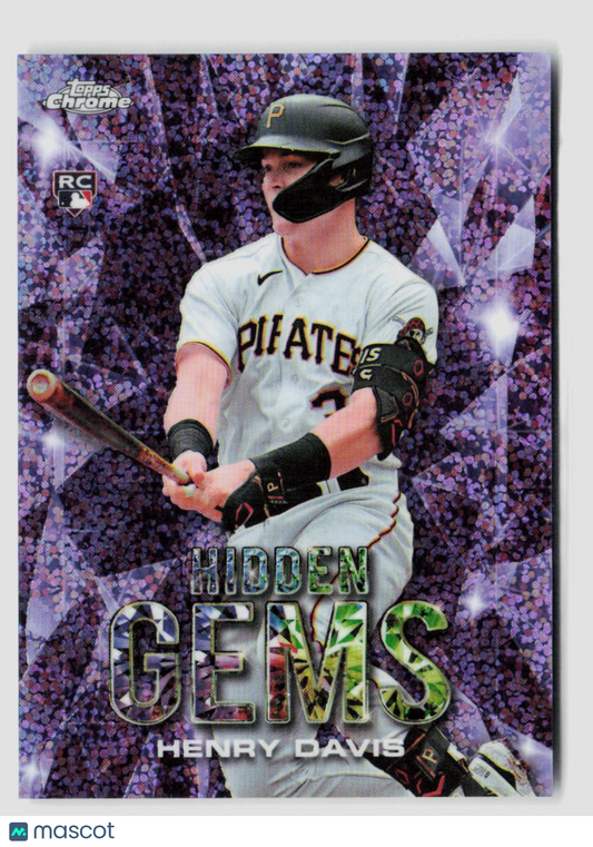 2024 Topps Chrome Henry Davis Hidden Gems Rookie Case Hit HG-9