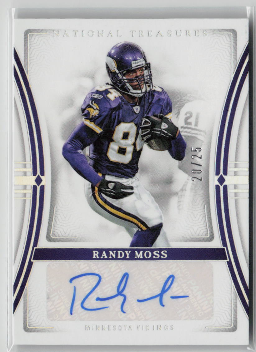 2023 National Treasures Randy Moss 20/25 Autograph #SIG-RMS