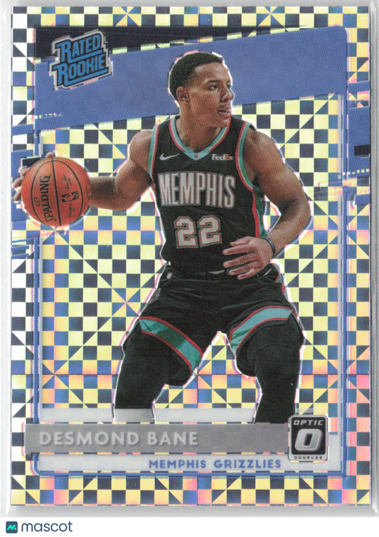 2020-21 Panini Donruss Optic Desmond Bane Rated Rookie Checkerboard #180