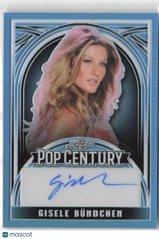 2024 Leaf Pop Century Gisele Bündchen Autographed 1/1 Blue