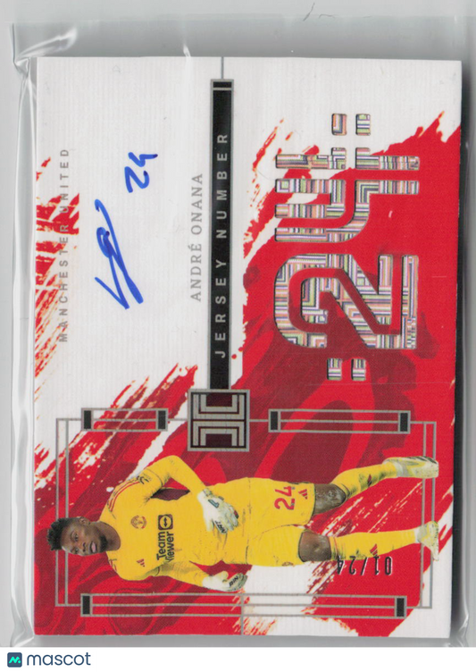 2023 Panini Impeccable Jersey Number André Onana Autograph #JN-AO
