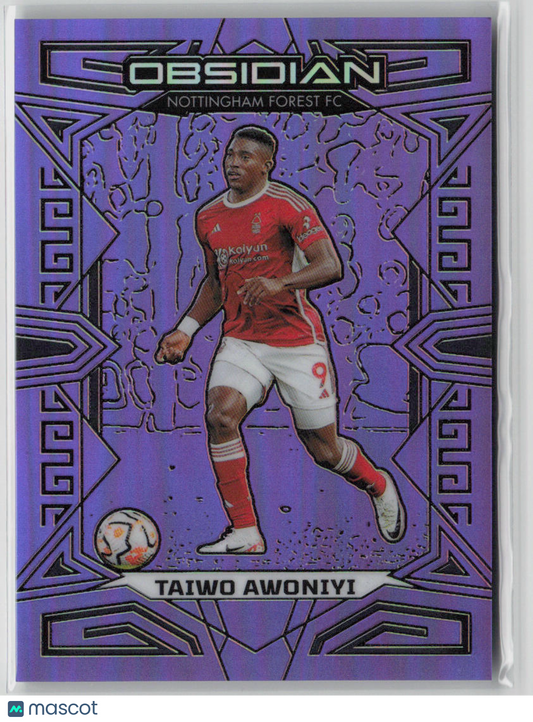 2024 Panini Obsidian Taiwo Awoniyi Purple 25/25 #107