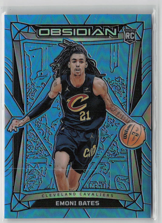 2023 Panini Obsidian Basketball Emoni Bates 03/16 Blue Flood FOTL #135