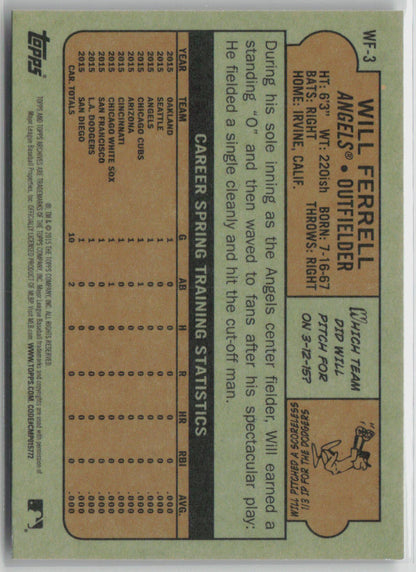 2015 Topps Will Ferrell #WF-3