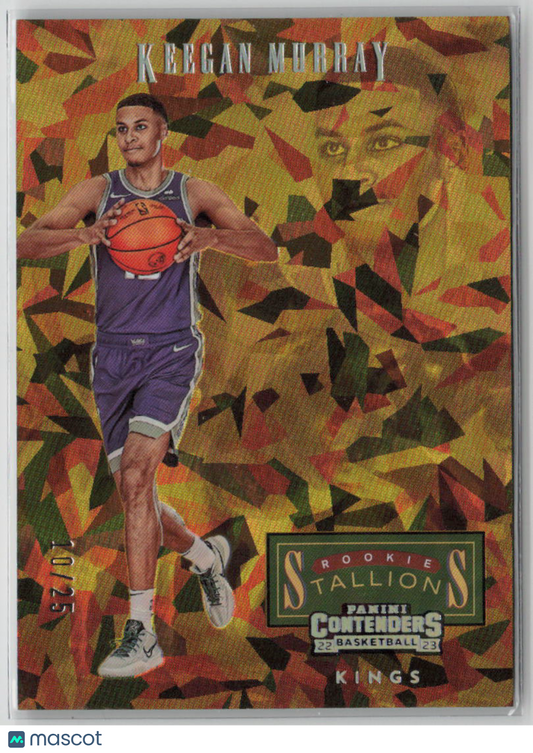2022 Panini Contenders Keegan Murray Cracked Ice Stallions 10/25 #5