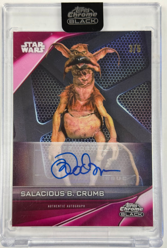 Topps Chrome Black Salacious B. Crumb Auto 3/5 #A-MD