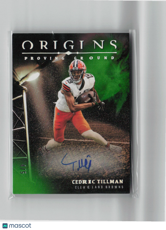 2024 Panini Origins Proving Ground Cedric Tillman Auto 4/5 #PGS-CTI