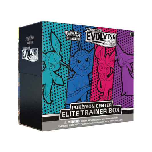 Pokémon TCG: Sword & Shield-Evolving Skies Pokémon Center Elite Trainer Box (Vaporeon, Espeon, Glaceon & Sylveon)