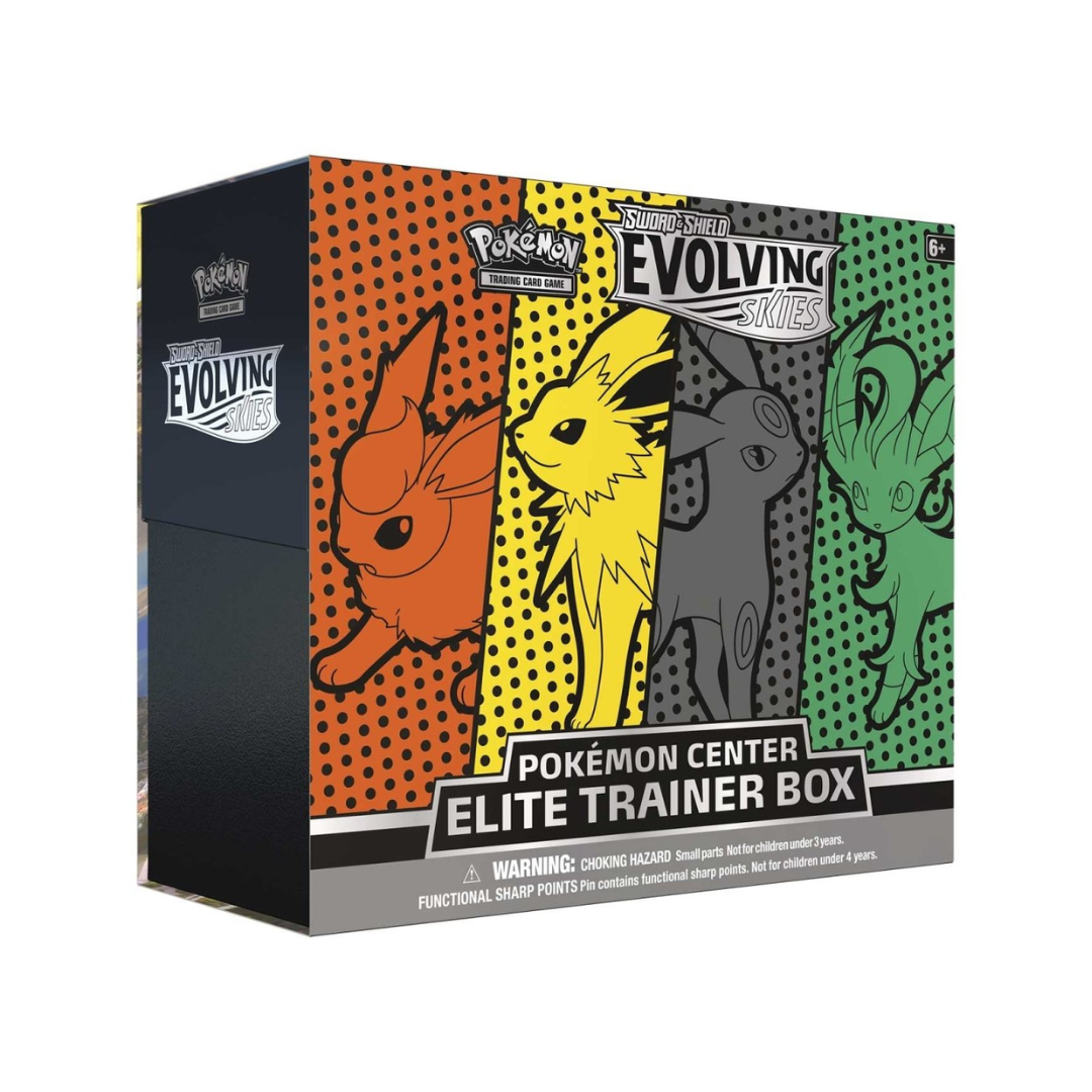 Pokémon TCG: Sword & Shield-Evolving Skies Pokémon Center Elite Trainer Box (Jolteon, Flareon, Umbreon & Leafeon)