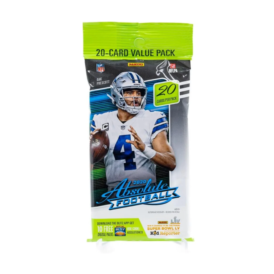 2020 Panini Absolute Football Jumbo Value Pack