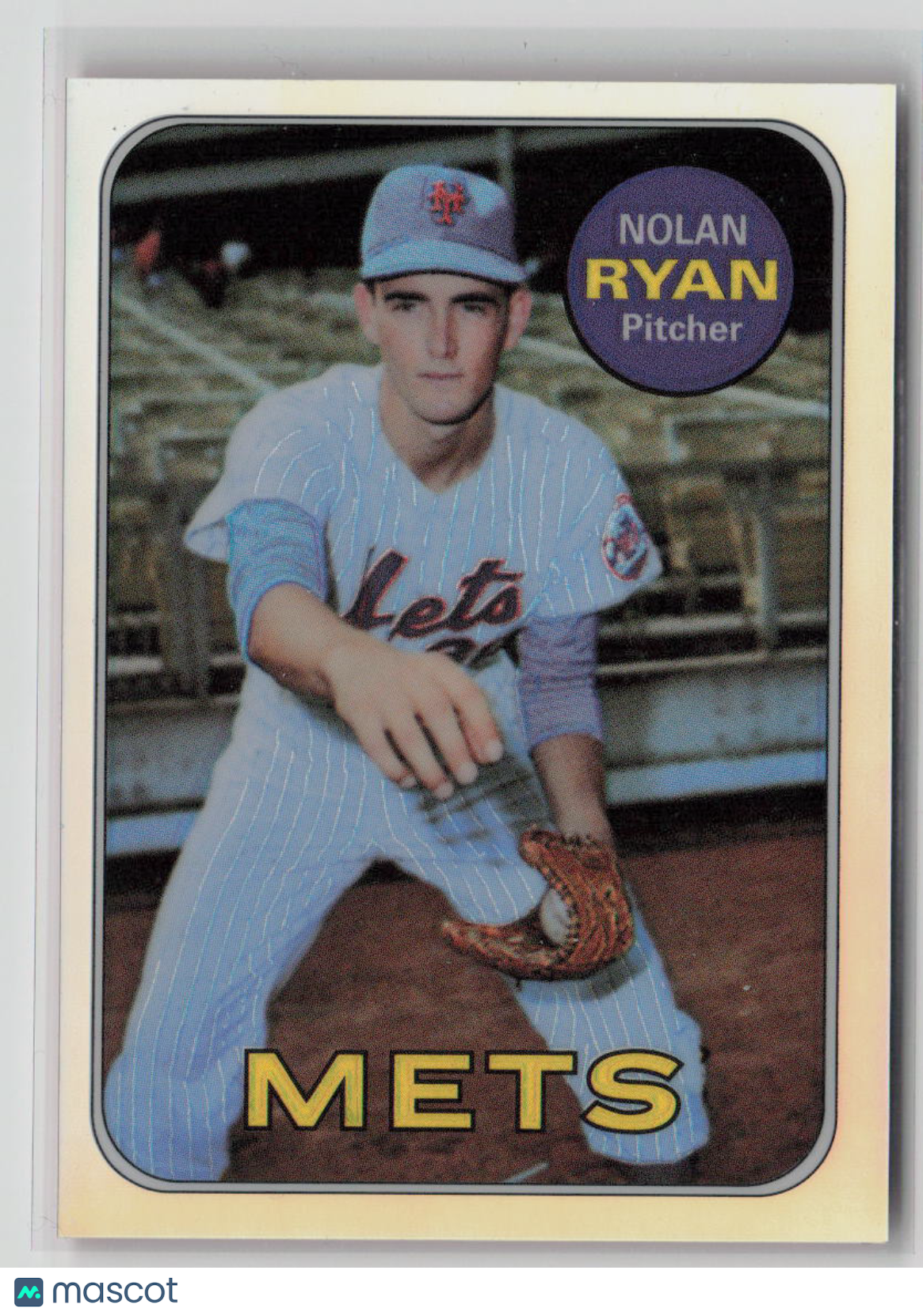 1998 Topps Finest Nolan Ryan "1968" Reprint Refractor #533