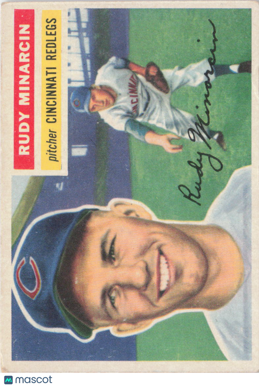 1956 Topps #36b Rudy Minarcin Gray Back