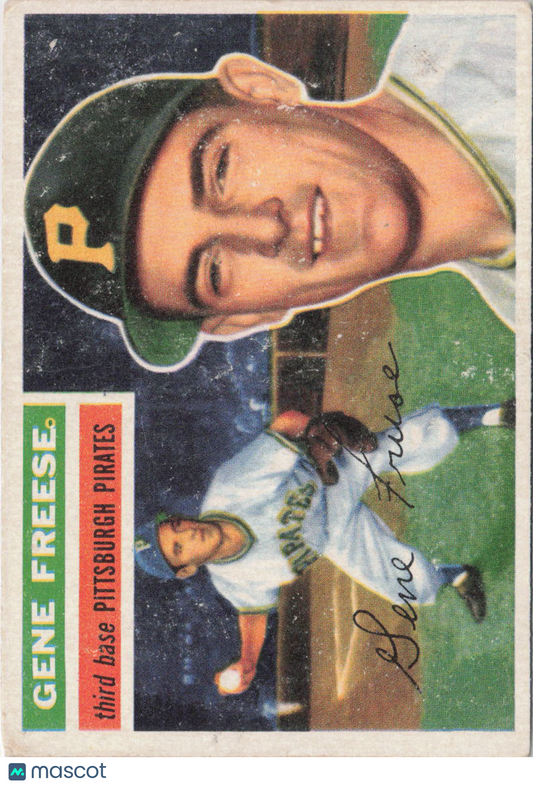 1956 Topps #46a Gene Freese White Back