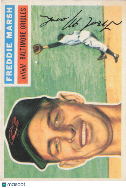 1956 Topps #23b Freddie Marsh Gray Back