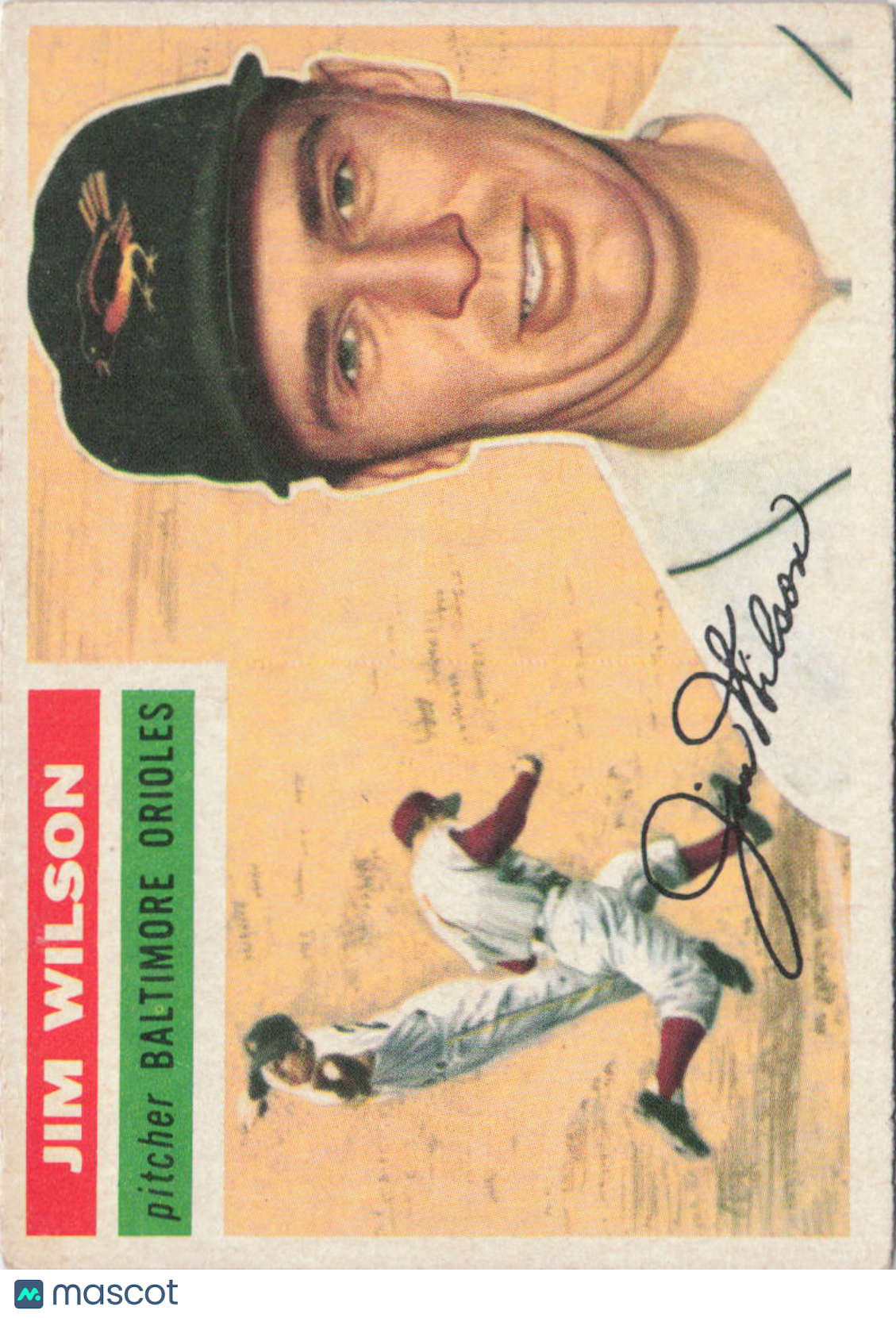 1956 Topps #171b Jim Wilson Gray Back