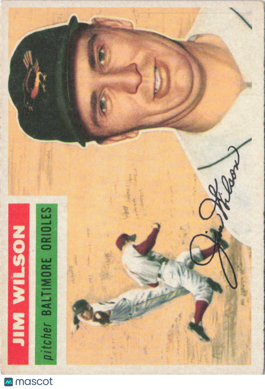 1956 Topps #171b Jim Wilson Gray Back