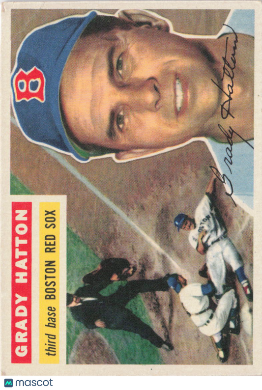 1956 Topps #26b Grady Hatton Gray Back