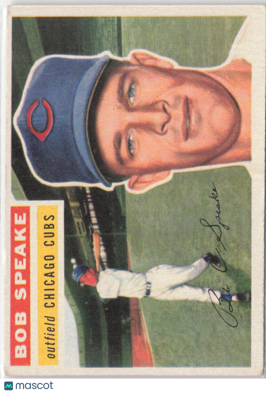 1956 Topps #66b Bob Speake White Back