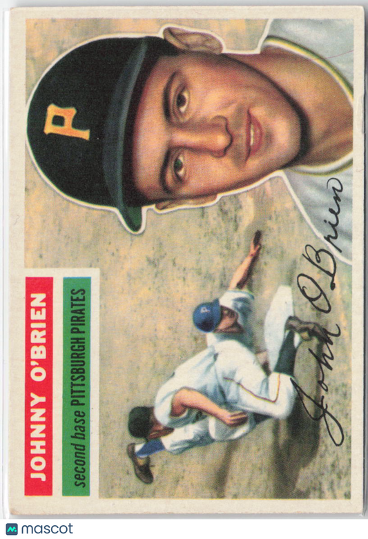 1956 Topps #65b Johnny O'Brien Gray Back