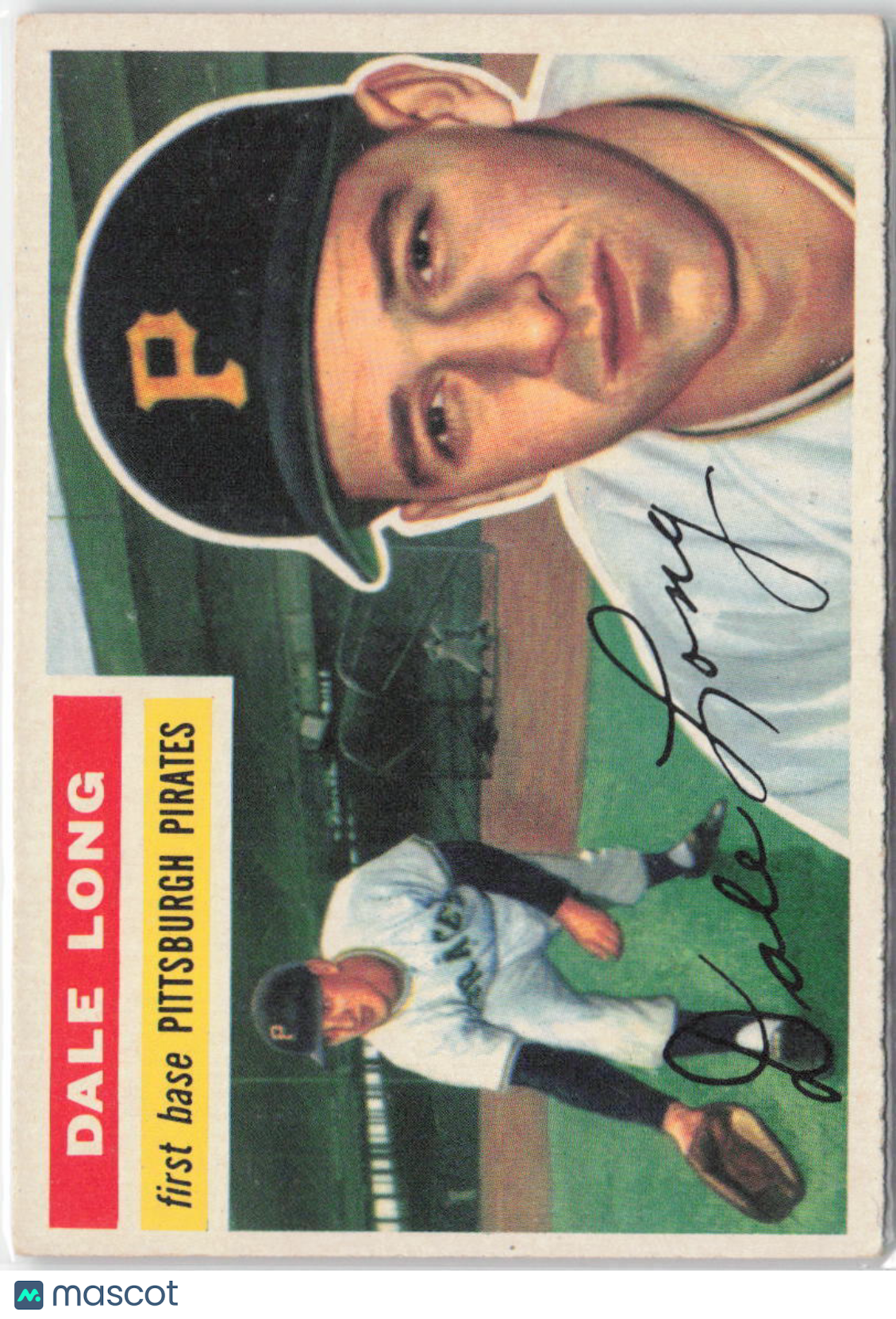 1956 Topps #56b Dale Long Gray Back